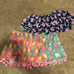 Bundle of Simply Southern Shorts and Shirt